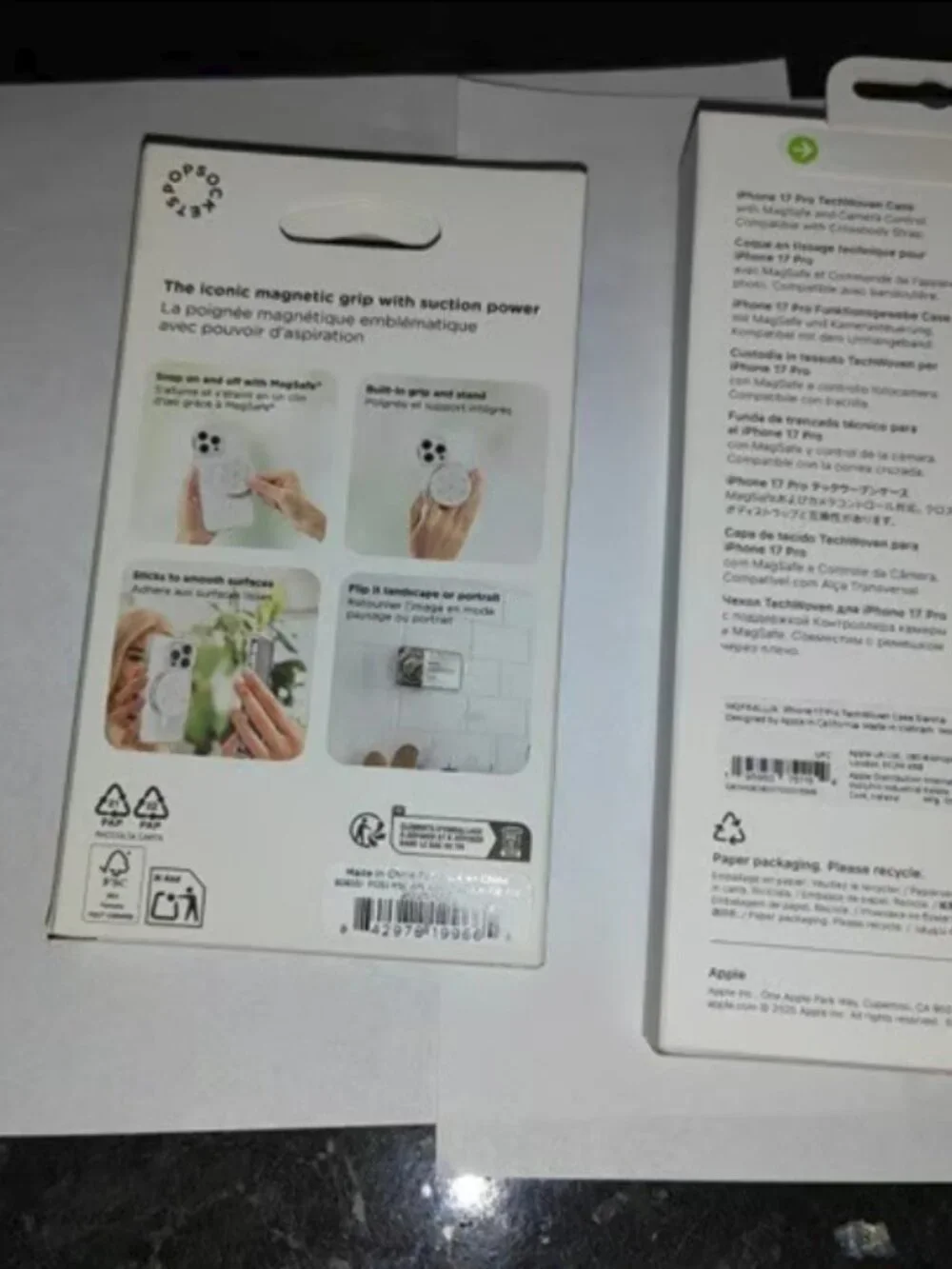 magsafe techwoven case and popsockets mount and stand brand new for iphone 17